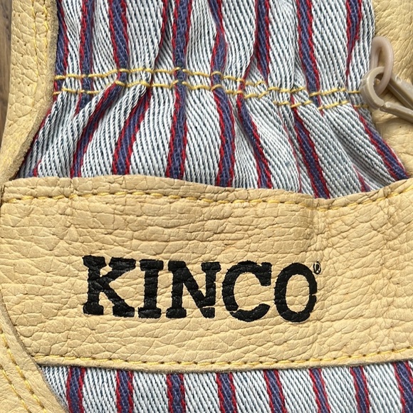 Small Kinco Heat-keep Insulated Leather Knit Wrist Glove for Skiing or for Work - Picture 5 of 9